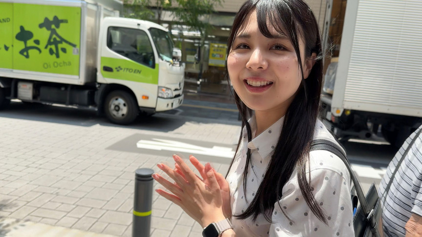 「【素人】推しの後輩 優梨が魅せる初々しい姿｜清楚系美少女の恥じらいプレイ」のサムネイル