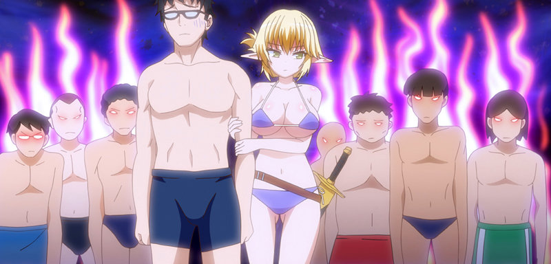 「【巨乳水着美女】エルフ騎士コスプレ美女のパイズリ＆フェラご奉仕で中出し交配【一日恋人】」のサンプル画像3枚目