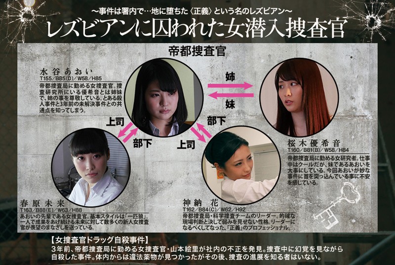 「水谷あおい×桜木優希音|スレンダー女捜査官がレズビアンに囚われる3P・4Pレズキス作品」のサンプル画像10枚目