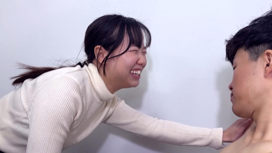 「甘やかしてくれるかりなちゃんがM男に濃厚キス」のサムネイル