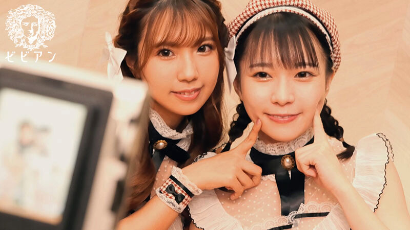 「円井萌華×和久井美兎のレズキス♡美少女アイドルコスプレでレズビアン濃厚プレイ」のサムネイル